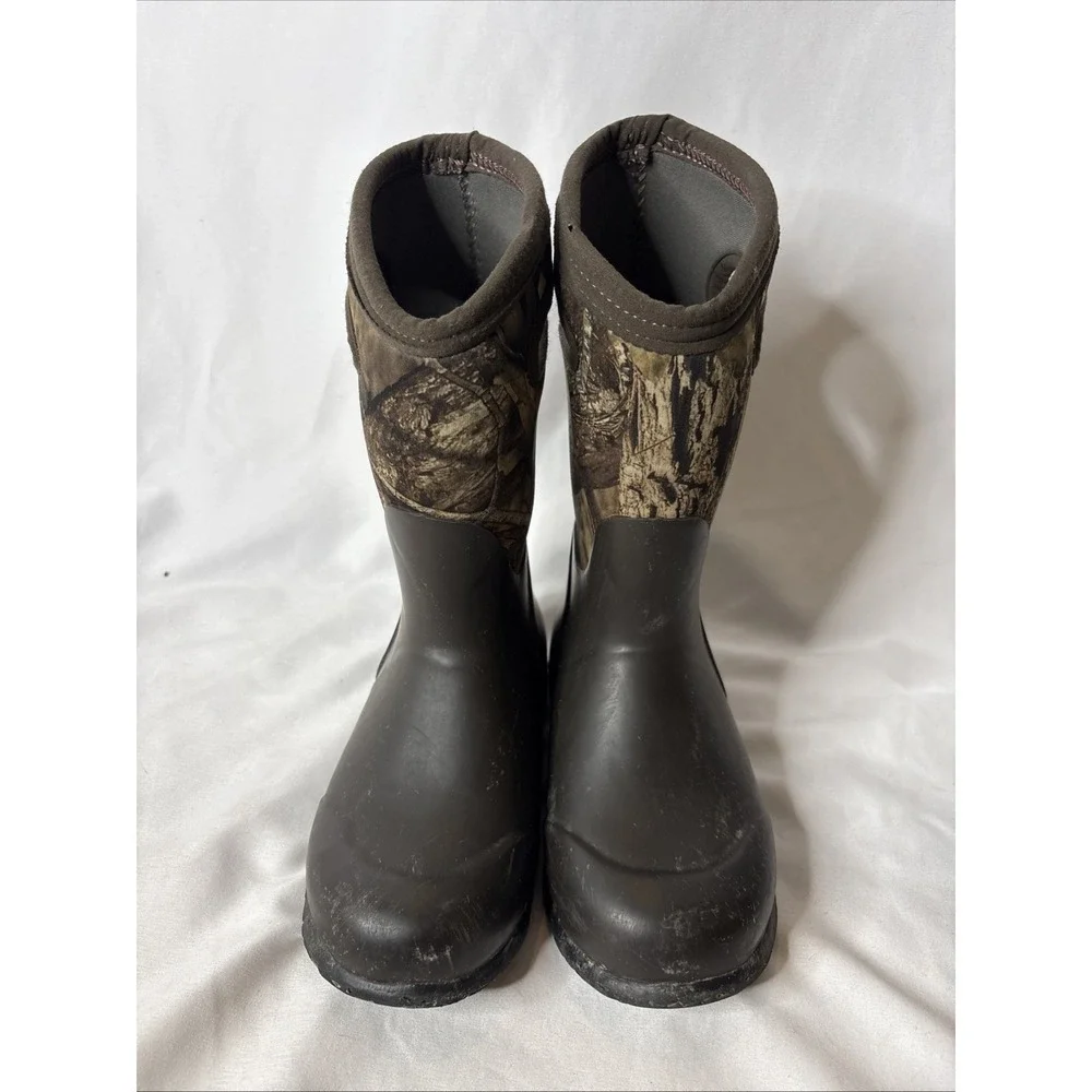 BOGS Kids' York Camo Waterproof Pull On Insulated Rain Boots Size 13 Mossy Oak
